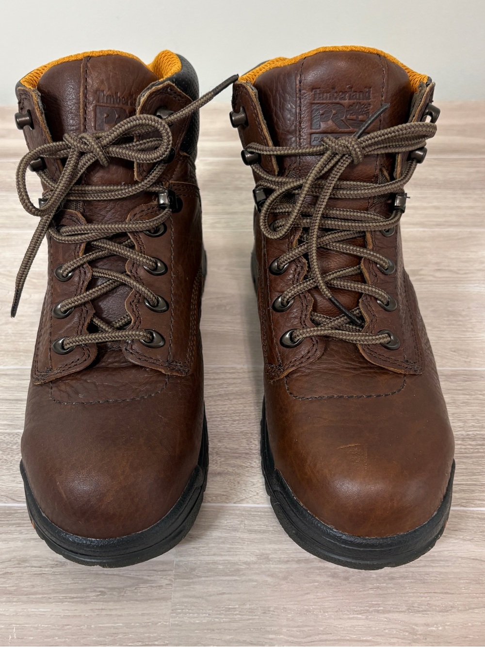 Timberland PRO Titan Brown Leather Steel Toe Safety Boots